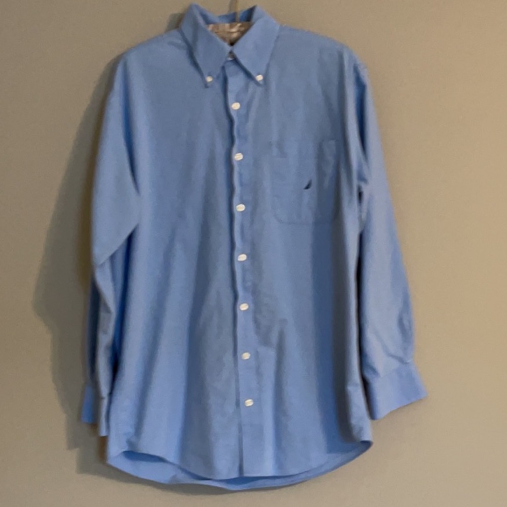 Mens Nautica Vintage Oxford Long Sleeve Button Down
